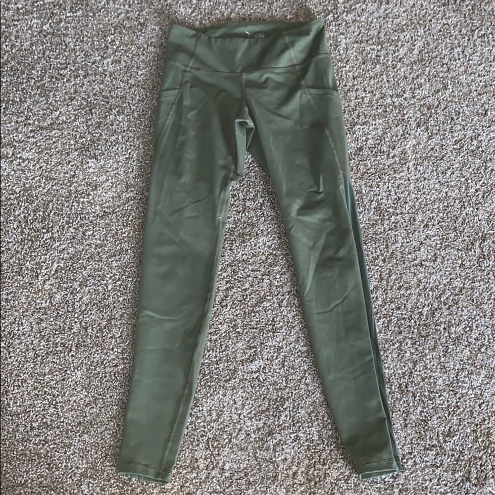 Army green leggings